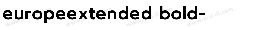 europeextended bold字体转换